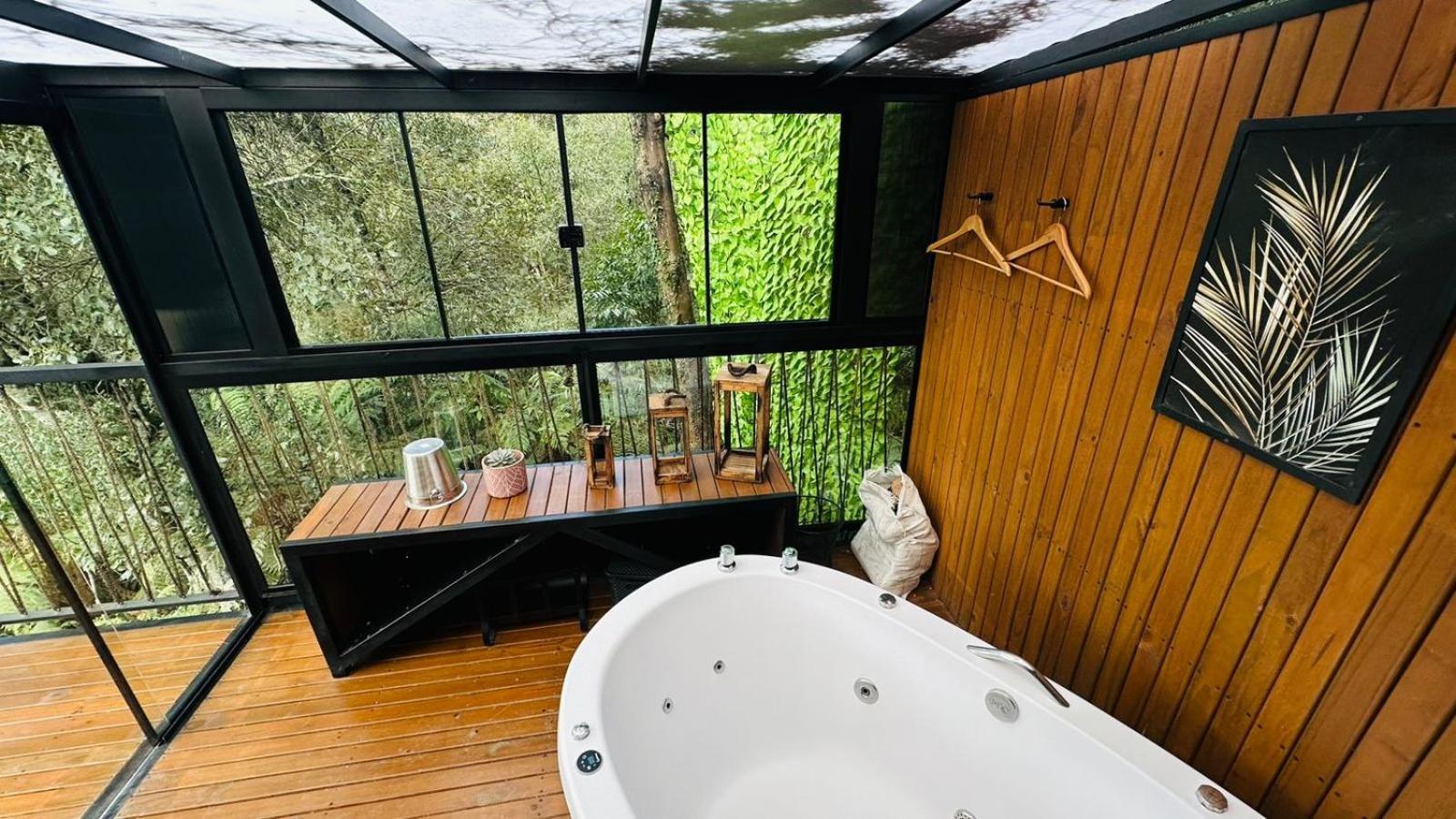 Chale Harmonia Da Floresta- Pousada Cachoeira Da Neve Urubici Exterior foto